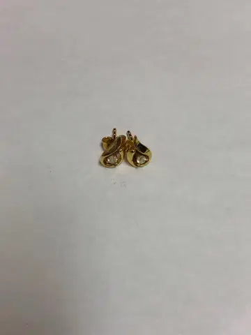 K14 585 각인 보석 달린 귀걸이 1g