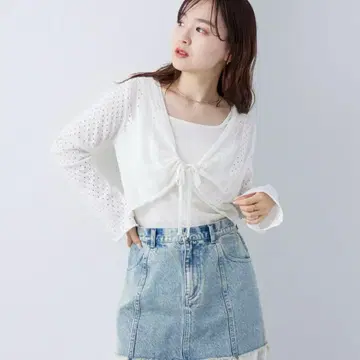 mystic 시스루 숏 볼레로