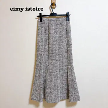 eimy istoire 컷 트위드 머메이드 스커트