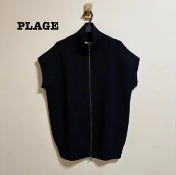 새상품급 Plage 플라주 CO/W 편애집 zip 하이넥 베스트
