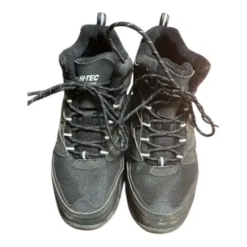 하이테크 블랙 미드컷 등산화 여성용 24cm