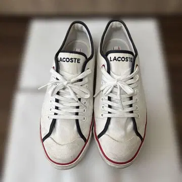 LACOSTE SHORE SRM 화이트 28cm