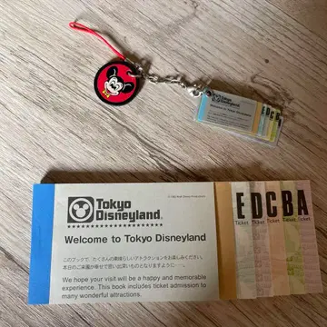 도쿄 디즈니랜드 15년 전 홀더형 티켓형 메모장