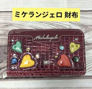 미켈란젤로 하트 무늬 접이식 지갑