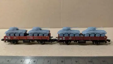 3D 프린트 록한 메르클린 z 게이지 평판차에 탑재 가능한 탱크 모형