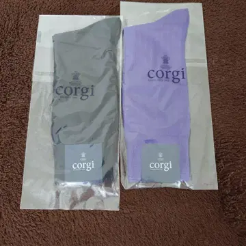 corgi 코튼 삭스 블랙 보라색 세트