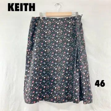 W0513T KEITH 턱 포함 미디 스커트