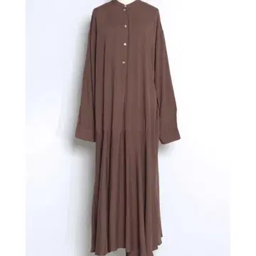밑단 플레어 롱 원피스