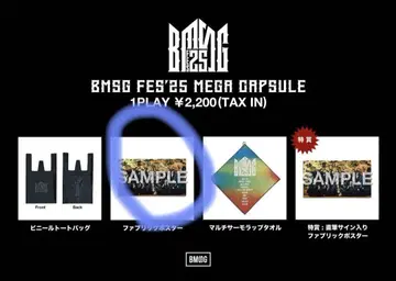 BMSG 페스티벌 메가 캡슐 패브릭 포스터