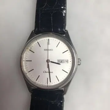 SEIKO Chronos 쿼츠 손목시계 작동품 5H23-7D40