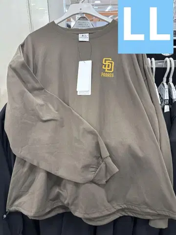 새상품 파드레스 MLB 긴팔 티셔츠 롱티 여성용 LL 브라운