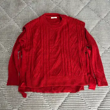 프릭스스토어 아크릴 스웨터 사이즈 FREE 빨간색 베스트 세트