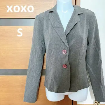 xoxo [새상품급] 그레이 테일러드 자켓 핑크 버튼 S 사이즈