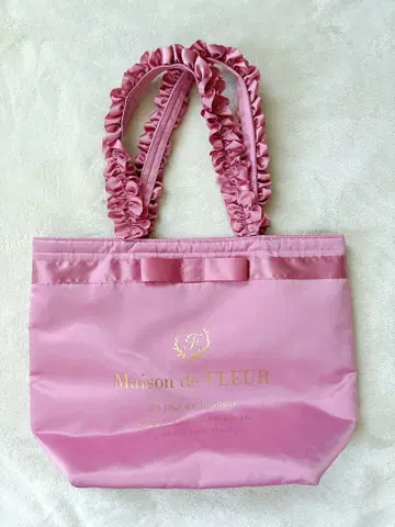 Maison de FLEUR 프릴 핸들 토트백 M 리본 로즈