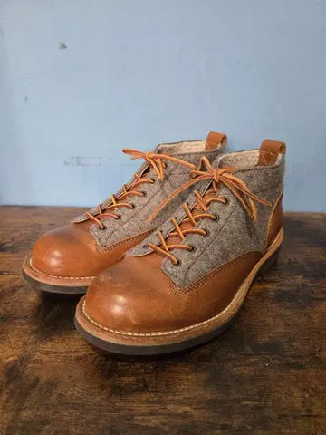 REGAL STANDARDS 레이스업 부츠 콤비 컬러 리갈