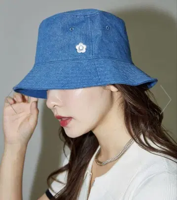 MARY QUANT 원포인트 자수 버킷 햇
