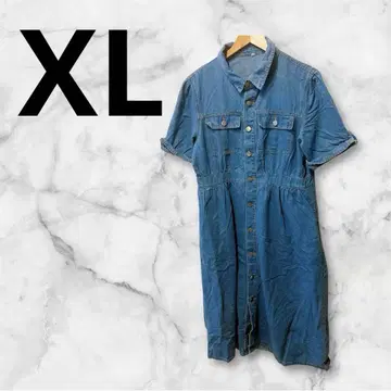 데님 블루 원피스 XL 사이즈