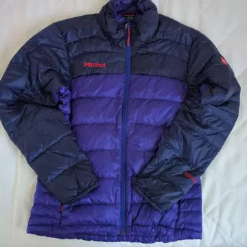 Marmot 700 Fill 다운 자켓 퍼플과 네이비