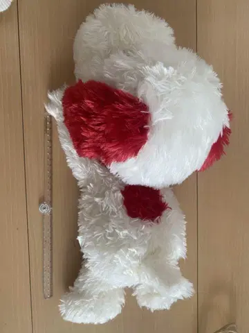 스누피 SNOOPY 빨간색 로고 약 50cm 봉제 인형