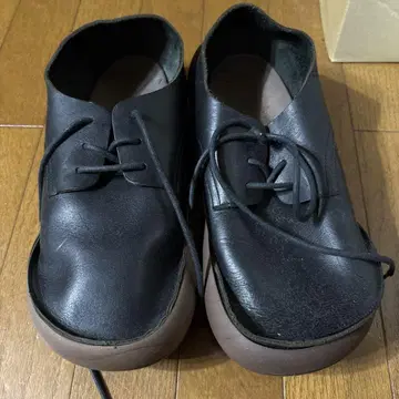레게타카누 가죽 신발 블랙
