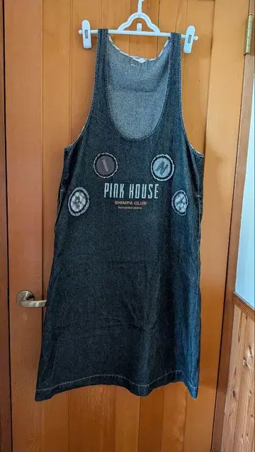 PINK HOUSE 데님 하자품 점퍼 스커트