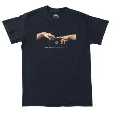 해외 구제 의류 미켈란젤로 아담의 창조 x 디지털 로딩 1991