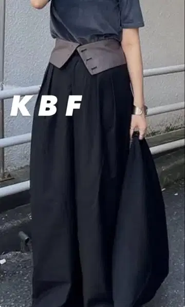 새상품급 KBF 와이드 벨트 팬츠