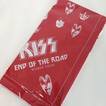 미개봉 KISS 재팬 라스트 투어 도쿄 공연 반다나 빨간색