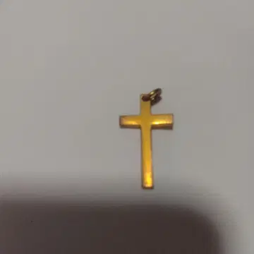 골드 컬러 십자가 참