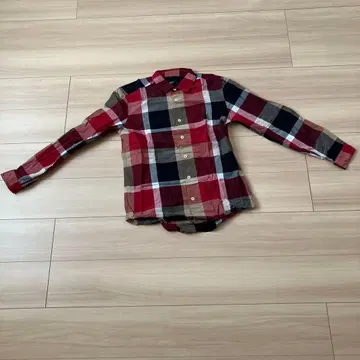 BLACK LABEL 체크 무늬 긴팔 셔츠 M 사이즈