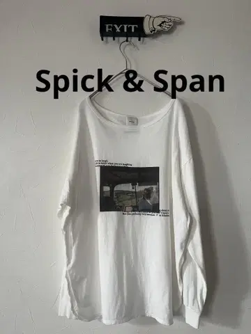 완판템 PHOTO 롱 T셔츠 Spick & Span 스픽 앤 스팬