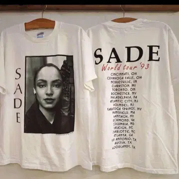 MAF [ L ] SADE 월드 투어 '93 티셔츠