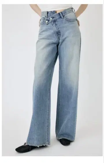 moussy CROSS WAIST WIDE STRAIGHT