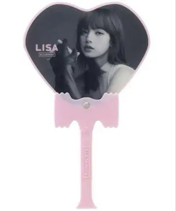 새상품급 BLACKPINK LiSA 부채&캔뱃지 세트