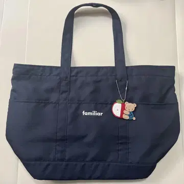 familiar 마더백 네이비 체크 무늬