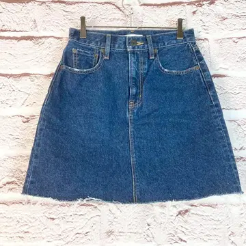 zr110 MOUSSY 다크 블루 데님 미니 스커트 S