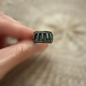 BEAMS BOY 실버 반지 터키석