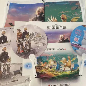 스퀘니 FF TGS 팜플렛 스토리지 박스 쇼핑백 부채