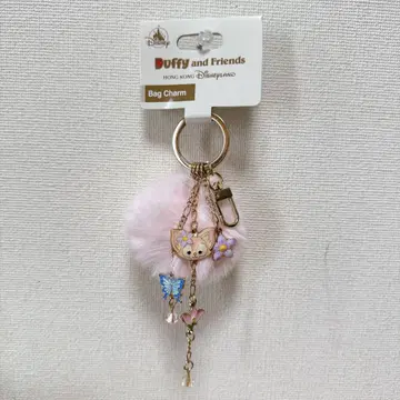 홍콩 디즈니랜드 리나벨 백참 HKDL 퍼 키링