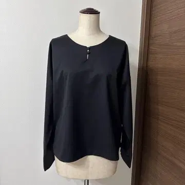 [새상품급][일본제] 릴랙스핏 LAS JAPAN 블라우스 블랙