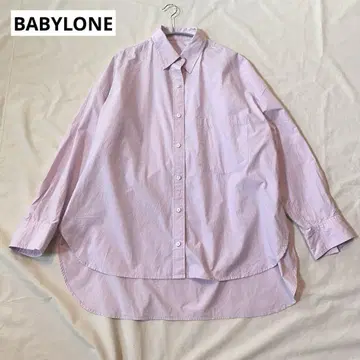 바빌론 오버 빅 셔츠 핑크 계열 프리 사이즈