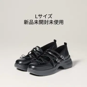 GU x rokh 멜리 제인 슈즈 블랙 L 사이즈
