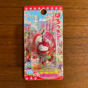 지역 한정 키티 군마 한정판 조슈 달마 버전 지퍼 마스코트