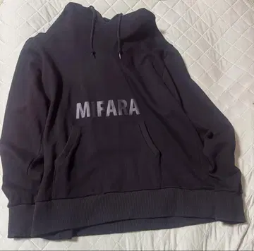 MIFARA 후드 부착 후드티 블랙