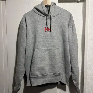 Helly Hansen 그레이 후드 부착 후드티