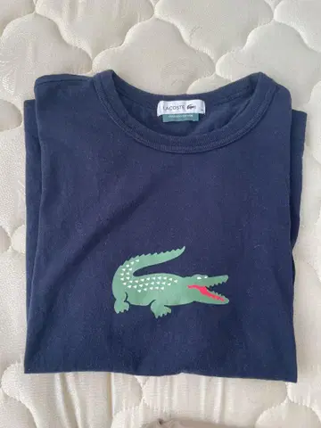 LACOSTE 네이비 반팔 T셔츠