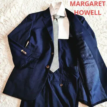 MARGARET HOWELL 셋업 수트 네이비 울 M 사이즈 상당