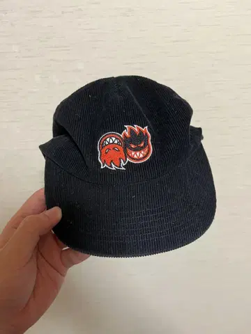 SPITFIRE 자수 캡 블랙
