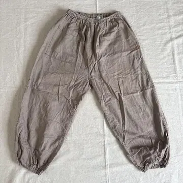 나카가와 마사시치 상점 면린넨 몸빼 팬츠 베이지