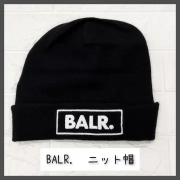 BALR. 미사용 새상품 택 포함 블랙 니트 모자